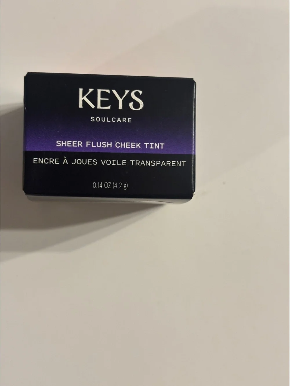 Keys Soulcare Sheer Flush Cheek Tint Awakened Peachy Pink Blush 0.14 oz NIB